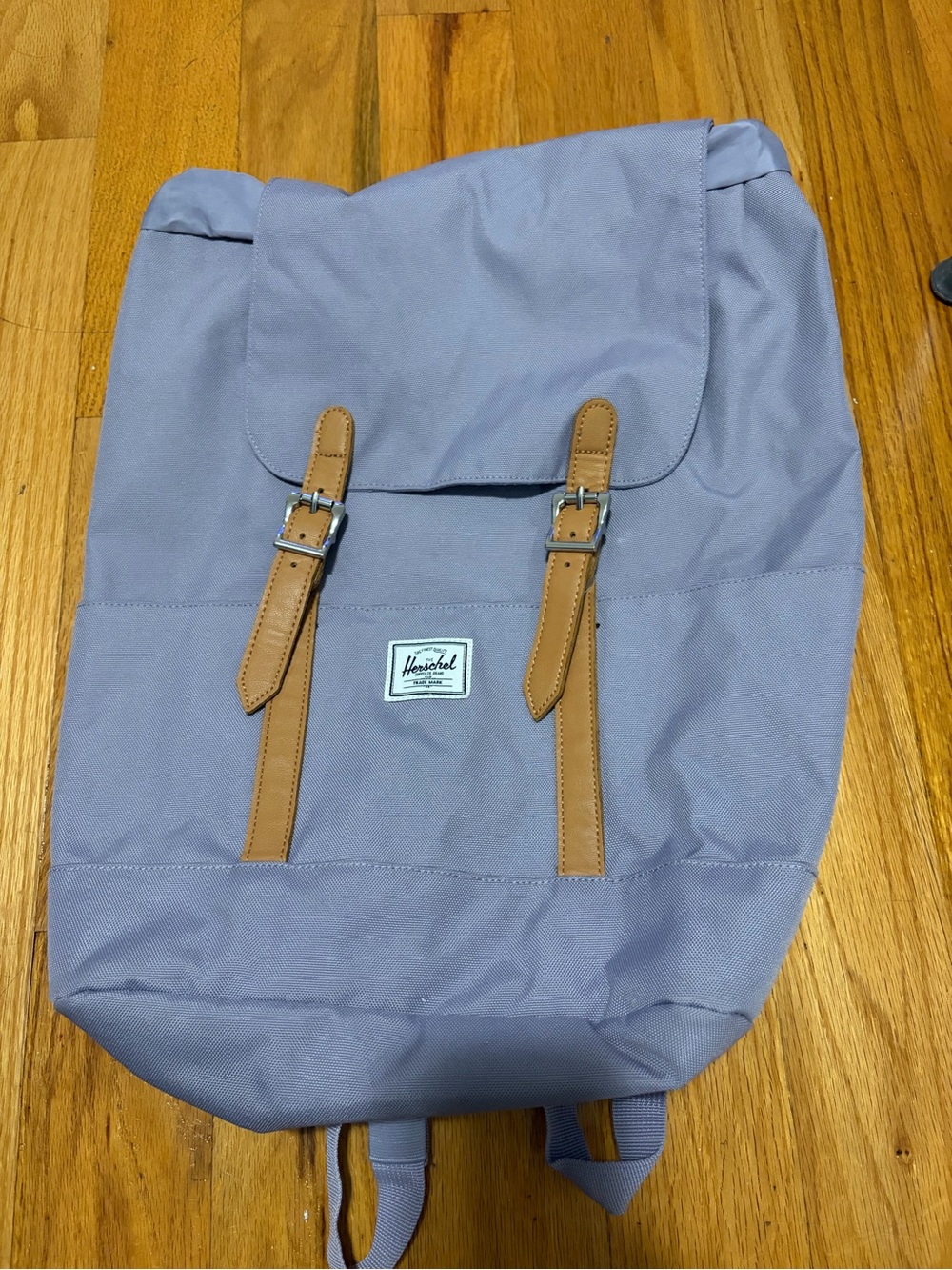 Herschel Supply Company Lavender Backpack with Tan Strap Accents